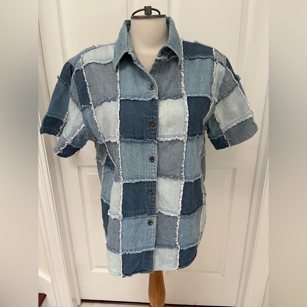 DCC Woman Patchwork Denim Shirt